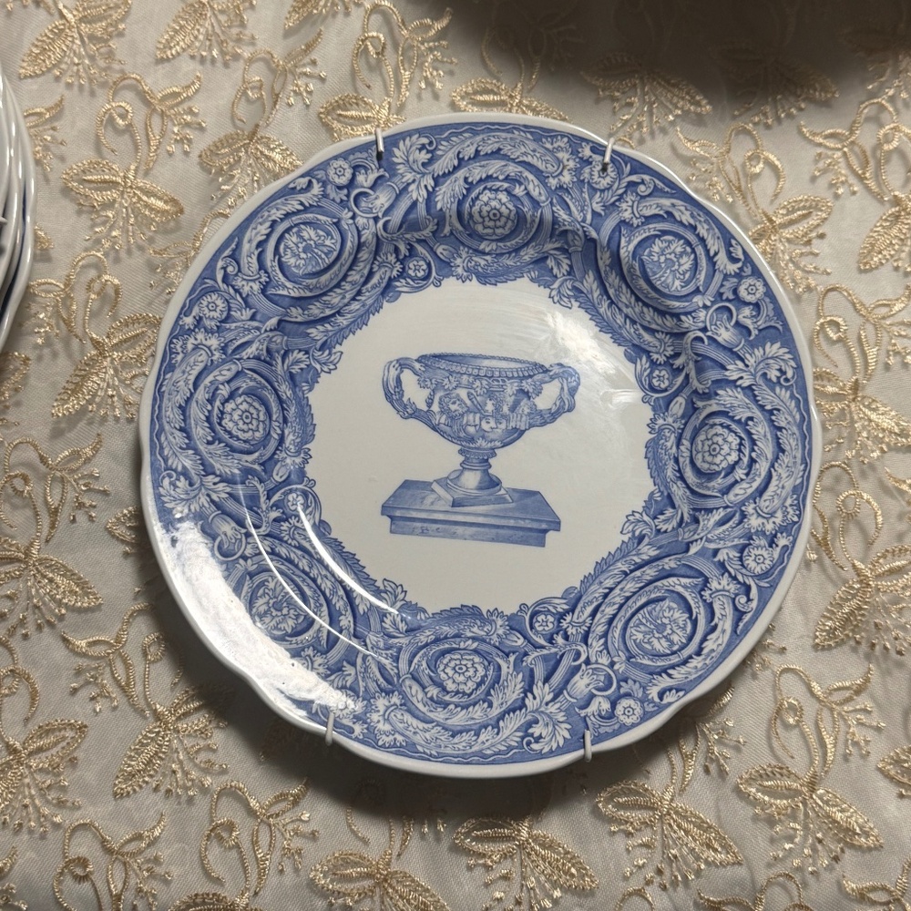 Spode Blue Room Collection Porcelain Decorative Plates Blue White England